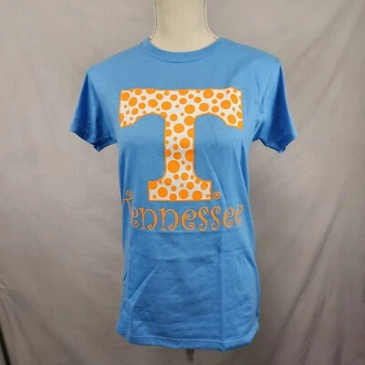 Tennessee Volunteers Vols T Shirt Blue Orange Football SEC SZ Small power T dot - Image 1 of 4