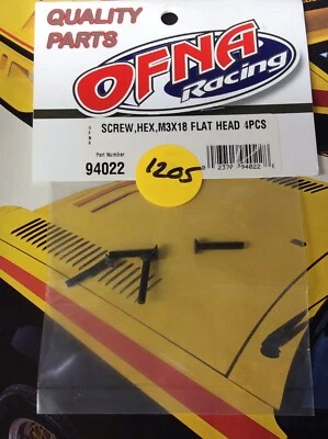 OFNA 94022 Hex Flat Head Screws: {M3x18x4pc.} NewInPack USA Shipped - Image 1 of 4
