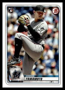 2020 Bowman #6 Jordan Yamamoto  Rookie  Miami Marlins
