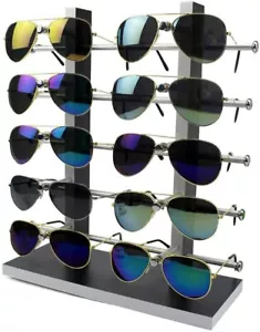 Bastex Wood Rack Display Frame and Organizer for Glasses and Sunglasses - Picture 1 of 7