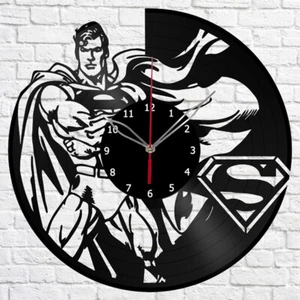 Vinyl Uhr Superman Wanduhr Unikat Kunst Vinyl Schallplatte Wanduhr 1339 - Bild 1 von 12