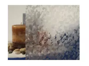 Película adhesiva estática para ventana cristales de hielo transparente, 36" de ancho x 9 pies - Imagen 1 de 1
