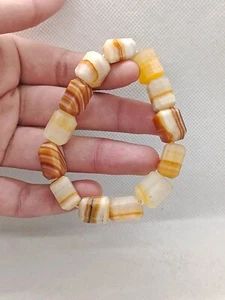 Natural Stone Raw Brown Aragonite Chunk Bracelet Crystal Gemstone Stretchable - Picture 1 of 6