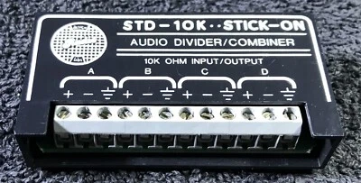 RDL STD-10K Passive Audio Divider/Combiner - 10 kΩ  (STD-10K  STICK-ON SERIES) - Image 1 of 3