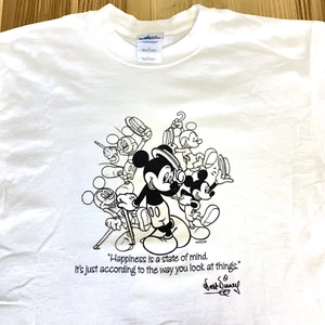 Disney Mickey Mouse Happiness State of Mind Shirt Mens Large Disneyland Resort - Picture 1 of 8