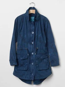 Gap Kids Blue Statement Dance Ballet Jazz Trench Jacket XS 4 4T 5 $58 NWT - Picture 1 of 3