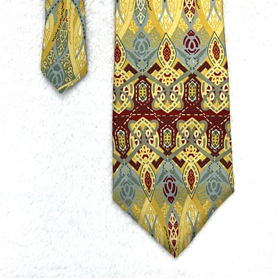 Corbata para hombre The Art Institute of Chicago diseño multicolor 3,75”x 56” toda seda Foto 1 de 4