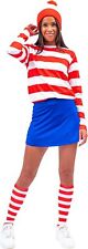 Waldo Wenda Classic Long Sleeve T-shirt Socks Hat Set Halloween Costume Cosplay