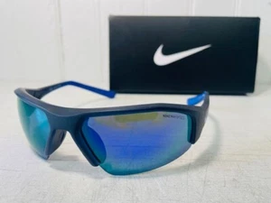 NIKE DV2151-451 SKYLON ACE 22 Dark Obsidian Blue w Violet Lenses Sport Suns $149 - Picture 1 of 6