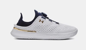 Scarpe da allenamento Under Armour SlipSpeed bianche/midnight navy/oro corsa - Foto 1 di 7