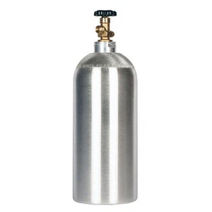 New 10 lb. Aluminum CO2 Cylinder with CGA320 Valve Carbon Dioxide Homebrew - Picture 1 of 4