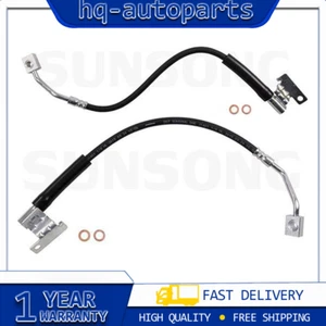 Fits Ford Crown Victoria 2003~2005 2X Rear Left Rear Right Sunsong Brake Hose - Picture 1 of 7