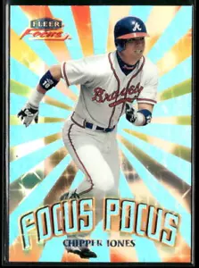 2000 Fleer Focus #7 FP Chipper Jones Focus Pocus - Picture 1 of 2