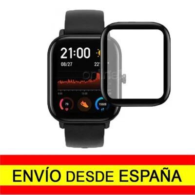 Protector Pantalla Plástico PET 3D XIAOMI AMAZFIT GTS - GTS 2 Curvo Negro a2365 - Imagen 1 de 4
