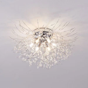 Chandelier Fireworks Flush Mount Light LED Modern Crystal Ceiling Light Fixture - Picture 1 of 13