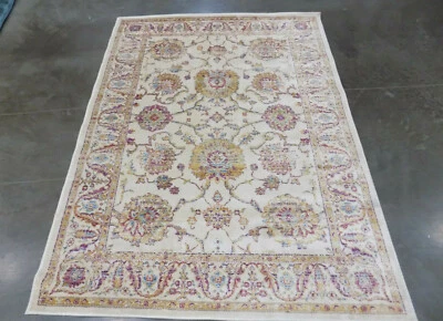 IVORY / MULTI 4' X 5'-7" Damaged Binding Rug, Reduced price 1172560863 SEV811B-4 - Image 1 of 4