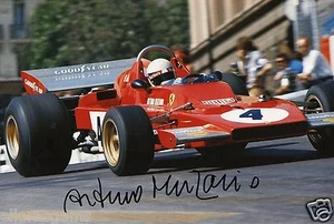 Formula 1 Driver Arturo Merzario Hand Signed Photo Autograph 12x8" AH - Picture 1 of 1