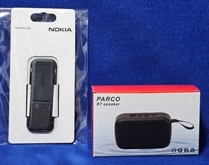 Nokia Handy Ständer und Griff Halterung für Samsung iPhone Halter plus BT Lautsprecher - Bild 1 von 4