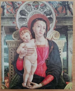 Ritaglio Illustrazione Andrea Mantegna Pala San Zeno Madonna col Bambino Gesù - Picture 1 of 1