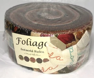 Moda Quilting Jelly Roll Patchwork Foliage 2.5 Inch Fabrics New - Picture 1 of 9
