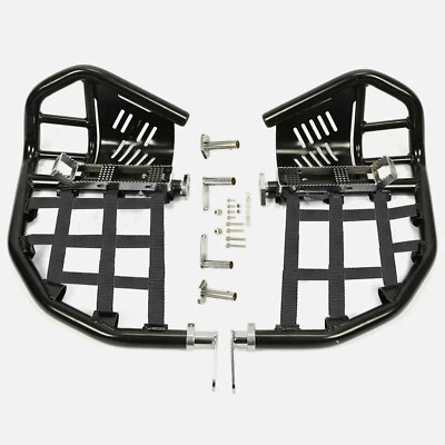 Nerf Bars Pro Peg Fit Honda Sportrax 400 TRX 400EX 400X Black Bars Black Nets - Image 1 of 4