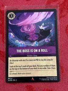 Disney Lorcana Inklands - The Boss Is On A Roll - RARE - 63/204 - Picture 1 of 7