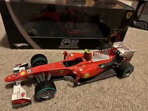 Hotwheels Elite Ferrari F10 Fernando Alonso 1/18 Diecast 2010 Bahrain GP F1 - Picture 1 of 2