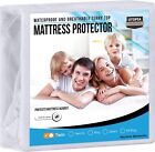 Waterproof Premium Mattress Protector, Fitted Style with Stretchable Pockets