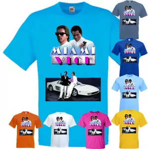 Camiseta Miami Vice v4 póster de película todos los colores todas las tallas S-5XL. - Imagen 1 de 19