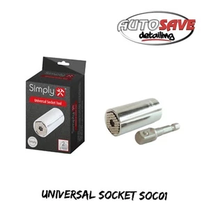 Simply SOC01 Universal Socket Wrench from 7-19mm 3/8" Drive with Drill Adaptor T - Picture 1 of 1