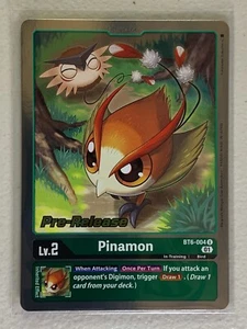 Pinamon BT6-004 U Digimon Pre-release Event Card - Foto 1 di 2