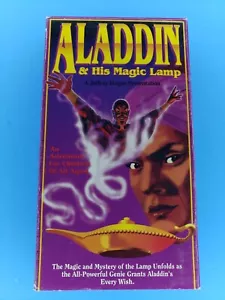 Vintage Aladdin & His Magic Lamp VHS Tape & Slipcase RARE - Imagen 1 de 2