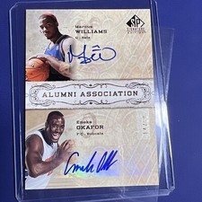 2006 SP Signature Edition /50 Marcus Williams Emeka Okafor #AA-WO Rookie Auto RC