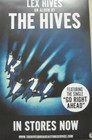 THE HIVES 2012 LEX HIVES promotional Poster/Sticker New Old Stock Mint Condition