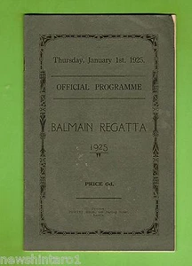 #D167. 1925 BALMAIN REGATTA PROGRAM - Picture 1 of 1