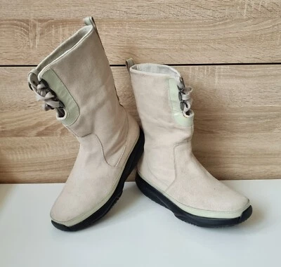 MBT Wia High Moonstruck botas botas de invierno botas de invierno beige talla 6 = 39 - Imagen 1 de 4