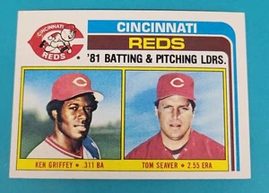 1982 Topps Reds Team CL - Ken Griffey / Tom Seaver Card - 50% Off Must Buy 10 Q - Picture 1 of 2
