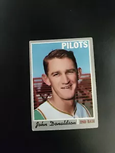 1970 Topps Seattle Pilots Baseballkarte #418 John Donaldson - Sehr guter Zustand - Bild 1 von 2