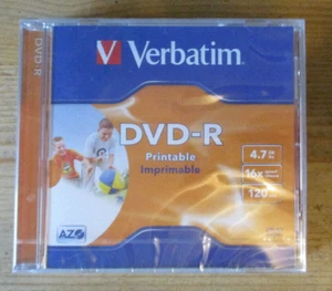 DVD Rohlinge VERBATIM DVD-R in Case bedruckbar printable - Bild 1 von 2