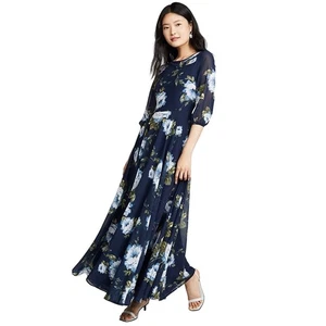 NWT $268 Yumi Kim Woodstock Maxi Dress Floral Blue XXS - Picture 1 of 10