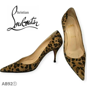 Christian Louboutin Zapatos de salón Tacón Leopardo Gamuza Marrón EU35/US5 85041c - Imagen 1 de 24