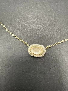 Kendra Scott Signed Necklace Gold Tone 14” J64 - Picture 1 of 8