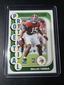 Dallas Turner - Score Football 2024 - Minnesota Vikings - PROTENTIAL - RC - Bild 1 von 2