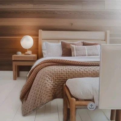 Casaluna Cashmere Blend Quilt - Oversized King - Tan - No Original Packaging - Image 1 of 4