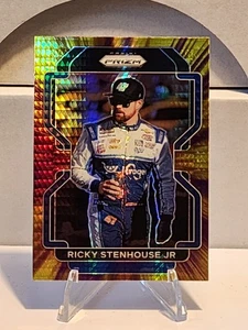 2022 Prizm Nascar- Purple & Yellow Hyper Rickey Stenhouse JR #50 - Picture 1 of 2
