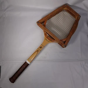 Vintage Slazenger Ken Rosewall Professional Wood Tennis Racquet Racket Display - Picture 1 of 12