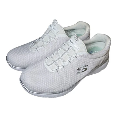 Skechers Summits Women’s Size 7 White Mesh Knit Sneakers Memory Foam Like New - Image 1 of 4