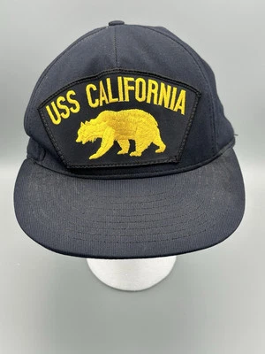 Gorra/sombrero de béisbol vintage USS California Golden Bear negro talla única - Northstar Foto 1 de 4