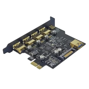 USB 3.2 PCIE Expansion Card PCIE 1X to USB 3.2 TYPE-C USB 3.2 Gen1 Adapter8857 - Afbeelding 1 van 6
