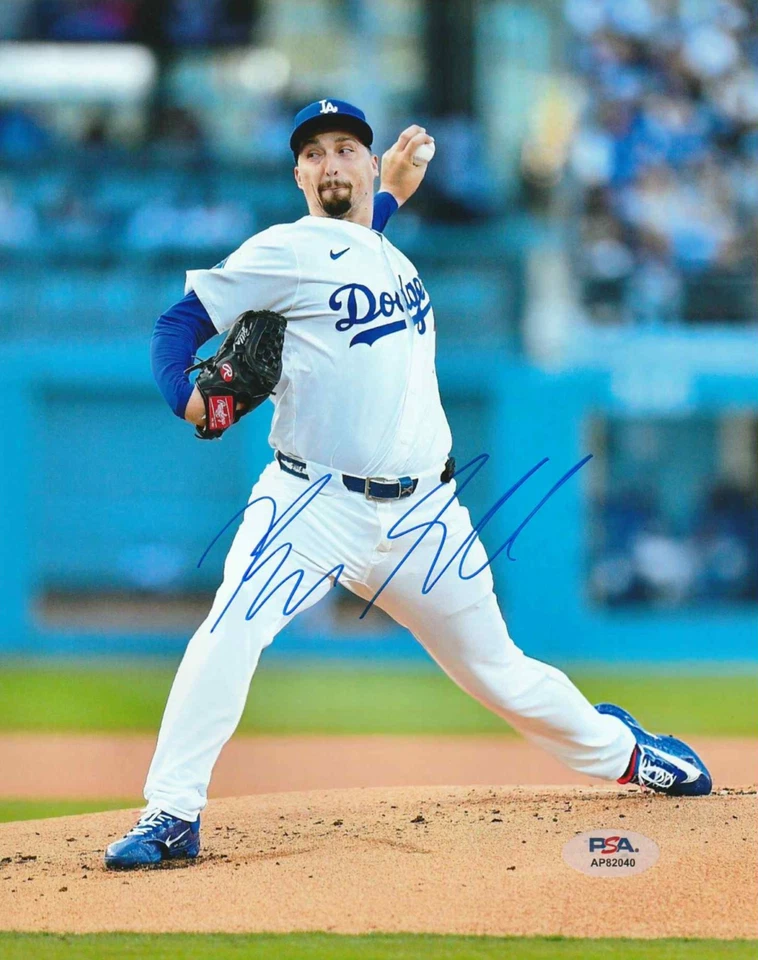 BLAKE SNELL LA DODGERS AUTOGRAPHED SIGNED 8X10 PHOTO - PSA COA WORLD SERIES - Image 1 of 1